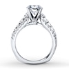 Thumbnail Image 2 of Previously Owned Diamond Ring Setting 1-1/4 ct tw Round 18K White Gold