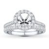 Thumbnail Image 1 of Previously Owned Diamond Bridal Setting 1/2 ct tw Round-cut 14K White Gold