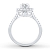 Thumbnail Image 2 of Previously Owned Diamond Bridal Setting 1/2 ct tw Round-cut 14K White Gold