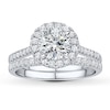 Thumbnail Image 3 of Previously Owned Diamond Bridal Setting 1/2 ct tw Round-cut 14K White Gold