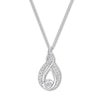 Thumbnail Image 0 of Previously Owned Interwoven Diamond Necklace 1/10 ct tw Sterling Silver