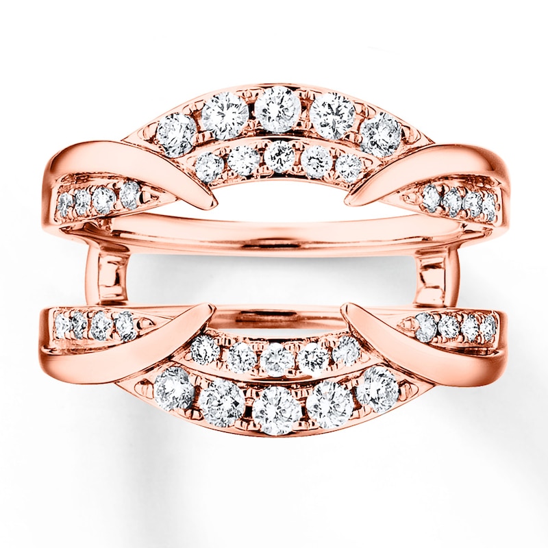 Main Image 1 of Previously Owned Diamond Enhancer Ring 5/8 ct tw Round-cut 14K Rose Gold