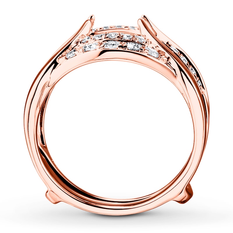 Main Image 2 of Previously Owned Diamond Enhancer Ring 5/8 ct tw Round-cut 14K Rose Gold