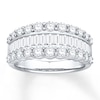 Thumbnail Image 0 of Previously Owned Diamond Anniversary Band 2 ct tw Round/Baguette 14K White Gold