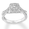 Thumbnail Image 0 of Previously Owned Diamond Promise Ring 1/2 carat tw Round 10K White Gold