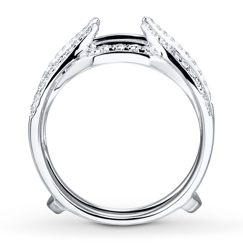 Main Image 2 of Previously Owned Diamond Enhancer Ring 1/2 ct tw Round-cut 14K White Gold