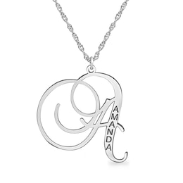 24mm Letter Initial Pendant