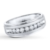 Thumbnail Image 0 of Previously Owned Men's Diamond Weddng Band 1/2 ct tw Round-cut 10K White Gold