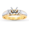 Thumbnail Image 0 of Previously Owned Diamond Ring Setting 1/8 ct tw Round-cut 14K Two-Tone Gold