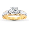 Thumbnail Image 2 of Previously Owned Diamond Ring Setting 1/8 ct tw Round-cut 14K Two-Tone Gold