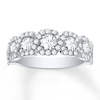 Thumbnail Image 1 of Previously Owned Diamond Anniversary Band 1-1/2 ct tw Round-cut 14K White Gold