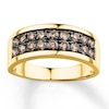 Thumbnail Image 0 of Previously Owned Brown Diamond Men's Ring 1-1/2 ct tw Round-cut 10K Yellow Gold