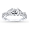 Thumbnail Image 0 of Previously Owned Natalie K Ring Setting 1/2 ct tw Diamonds 14K White Gold