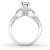 Thumbnail Image 1 of Previously Owned Natalie K Ring Setting 1/2 ct tw Diamonds 14K White Gold