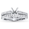 Thumbnail Image 0 of Previously Owned Diamond Bridal Setting 5/8 ct tw Round-cut 14K White Gold