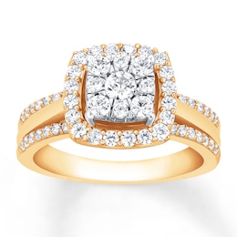 Previously Owned Diamond Engagement Ring 1 ct tw Round-cut 14K Yellow Gold