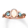 Thumbnail Image 1 of Previously Owned Le Vian Opal Ring 1/4 ct tw Diamonds 14K Strawberry Gold