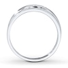 Thumbnail Image 1 of Previously Owned Men's Diamond Band 1/10 ct tw Round-cut 10K White Gold