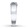 Thumbnail Image 2 of Previously Owned Men's Diamond Band 1/10 ct tw Round-cut 10K White Gold