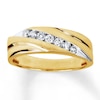 Thumbnail Image 1 of Previously Owned Diamond Men's Band 1/4 ct tw Round-cut 10K Yellow Gold