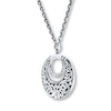 Thumbnail Image 2 of Previously Owned Lois Hill Necklace 1/4 ct tw Diamonds Sterling Silver