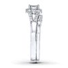 Thumbnail Image 2 of Previously Owned Diamond Bridal Set 1/3 ct tw Princess-cut 10K White Gold