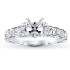 Thumbnail Image 0 of Previously Owned Diamond Ring Setting 3/4 ct tw Princess/Round 14K White Gold