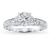 Thumbnail Image 2 of Previously Owned Diamond Ring Setting 3/4 ct tw Princess/Round 14K White Gold