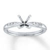 Thumbnail Image 1 of Previously Owned Diamond Ring Setting 1/10 ct tw Round-cut 14K White Gold