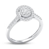 Thumbnail Image 1 of Previously Owned Diamond Promise Ring 1/2 ct tw Oval/Round 10K White Gold