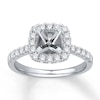 Thumbnail Image 1 of Previously Owned Colorless Diamond Ring Setting 5/8 ct tw Round-cut 14K Gold