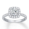 Thumbnail Image 3 of Previously Owned Colorless Diamond Ring Setting 5/8 ct tw Round-cut 14K Gold