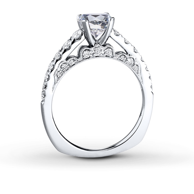 Main Image 2 of Previously Owned Hearts Desire Diamond Ring Setting 5/8 carat tw 18K White Gold