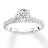 Thumbnail Image 3 of Previously Owned Diamond Ring Setting 5/8 carat tw Round 14K White Gold