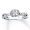 Thumbnail Image 1 of Previously Owned Diamond Promise Ring 1/6 ct tw Round 10K White Gold