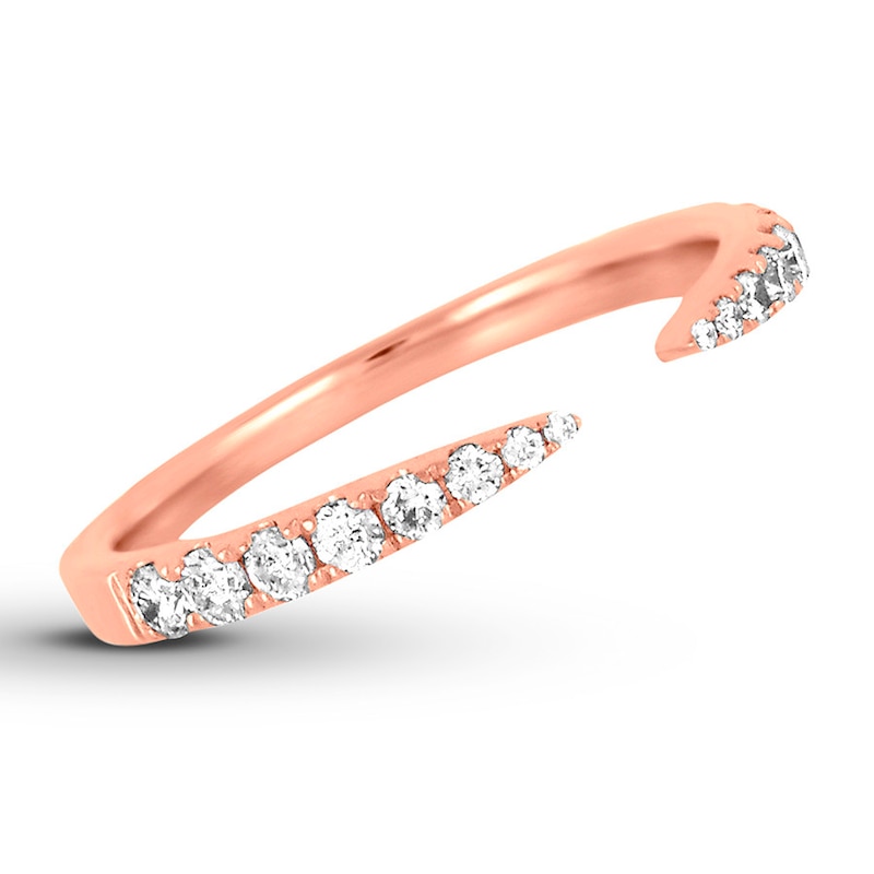 Previously Owned Diamond Band 1/3 ct tw Round-cut 18K Rose Gold