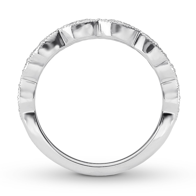 Main Image 2 of Previously Owned Diamond Anniversary Band 1/5 ct tw Round-cut 14K White Gold