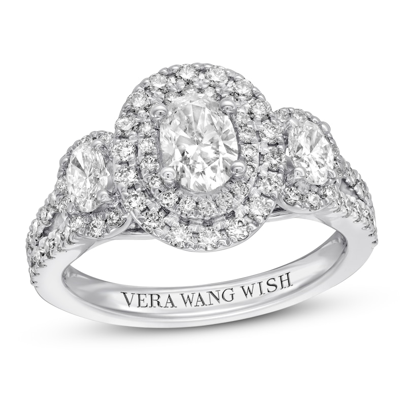 Previously Owned Vera Wang WISH Ring 1-1/2 ct tw Diamonds 14K White Gold