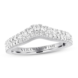 Previously Owned Vera Wang WISH Wedding Band 1/2 ct tw Round 14K White Gold