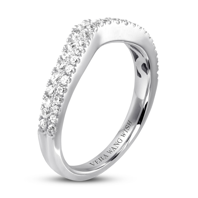 Main Image 2 of Previously Owned Vera Wang WISH Wedding Band 1/2 ct tw Round 14K White Gold