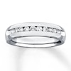 Thumbnail Image 0 of Previously Owned Men's 8mm Diamond Band 1/2 ct tw Round-cut 14K White Gold