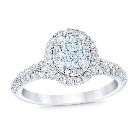 Previously Owned Royal Asscher Danica Diamond Engagement Ring 1 ct tw ...