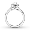 Thumbnail Image 1 of Previously Owned Diamond Engagement Ring 3/8 ct tw Round-cut 14K White Gold