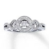 Thumbnail Image 1 of Previously Owned Diamond Promise Ring 1/10 ct tw Round-cut 10K White Gold