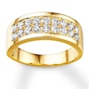 Thumbnail Image 1 of Previously Owned Men's Diamond Band 1-1/2 ct tw Round-cut 14K Yellow Gold