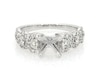 Thumbnail Image 0 of Previously Owned Diamond Twist Shank Engagement Ring Setting 7/8 ct tw 14K White Gold