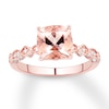 Thumbnail Image 0 of Previously Owned Morganite Engagement Ring 1/3 ct tw Diamonds 14K Rose Gold