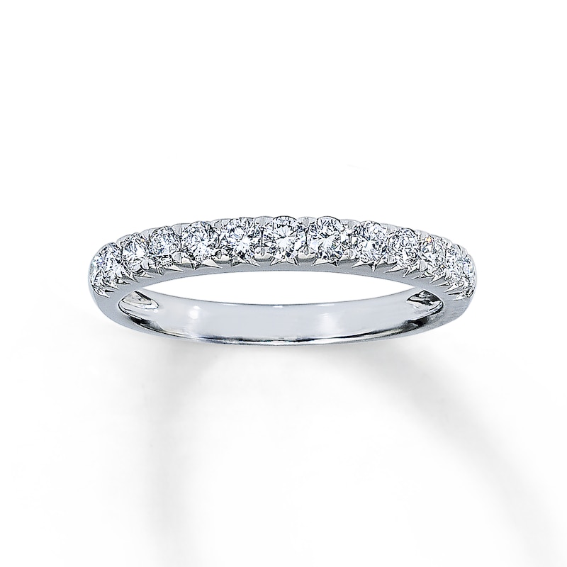 Main Image 1 of Previously Owned Diamond Anniversary Band 1/2 ct tw Round-Cut 14K White Gold