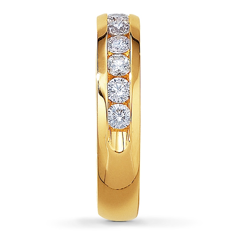 Main Image 3 of Previously Owned Diamond Anniversary Ring 1 ct tw Round-cut 14K Yellow Gold