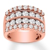 Thumbnail Image 1 of Previously Owned Diamond Anniversary Band 3 ct tw Round-cut 14K Rose Gold